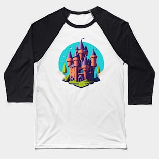 Cute Castle Baseball T-Shirt